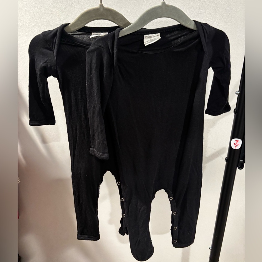 Spearmint Love Black Bamboo Onesie Bundle